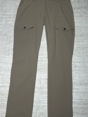 Anatomie Khaki Kate Skinny Cargo Pants with Button-Flap Pockets